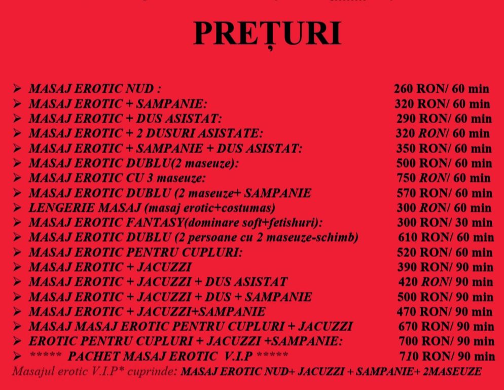 lista preturi